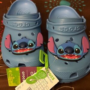 CROCS Kids Blue Stitch Clogs